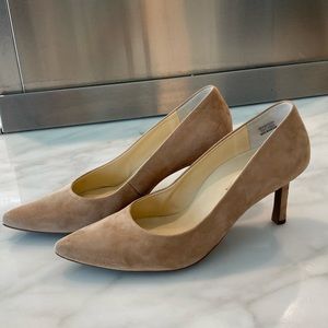 Paul Green Beth Pointed Toe Pump in Dakar Suede/Tan Size 8.5